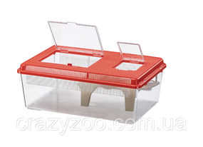 Контейнер для мелких животных, рыб, черепах и насекомых Ferplast Geo Flat Large 8 л 46.7x30.5x17.5 см 60043099