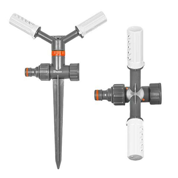Зрошувач обертовий Bradas WHITE LINE 2-х ріжковий пластиковий на кілку WL-6106