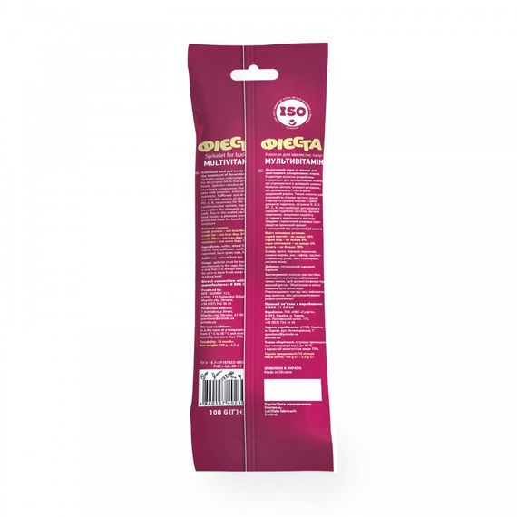 Ласощі Природа Фієста Колосок для хвилястих папуг мультивітамін 100 г / 2 шт | Зображення 1