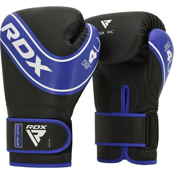 Боксерські рукавиці RDX 4B Robo Kids Blue/Black 6 унцій (капа в комплекті) | Зображення 1