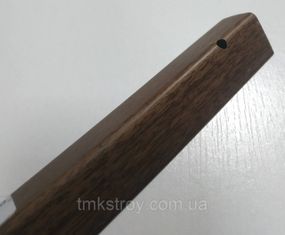 Угол ПВХ 20×20 длина 2,7м разных цветов Орех темный