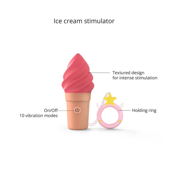 Вібратор-морозиво Love To Love CAND'ICE — RASPBERRY JOLLY | Зображення 1