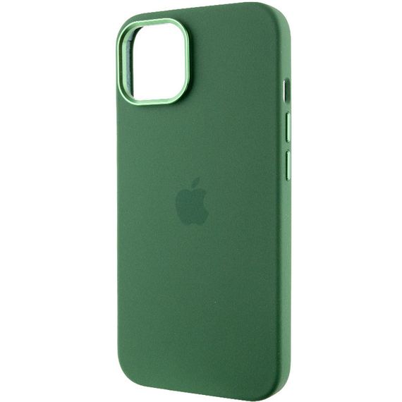 Чохол Silicone Case Metal Buttons (AA) для Apple iPhone 12 Pro Max (6.7") Силікон, Зелений/Clover | Зображення 2