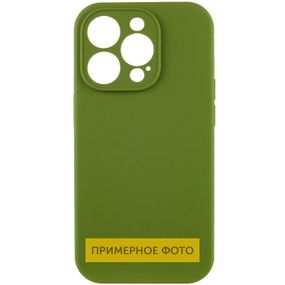 Чехол Silicone Case Full Camera Protective (AA) NO LOGO для Apple iPhone 16 (6.1") Зеленый / Dark Olive