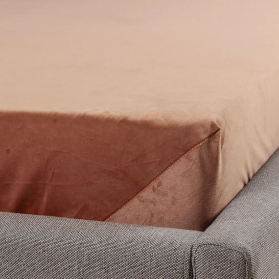Простирадло-чохол на резинці двоспальне ТЕП Velour 2-04824_34144 180х200 см капучино | Зображення 4