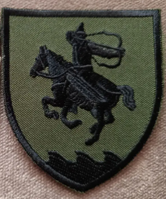 Шеврон 21 ОМБ Сармат / чорний на оливі
