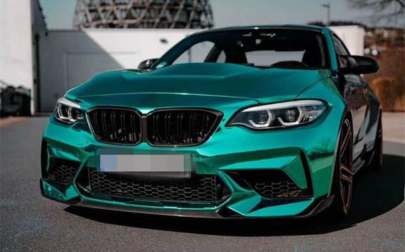 Накладка на передній бампер Lip V2 (для F87 M2 Competition, Карбон) для BMW 2 серія F22/23 2014-2021 рр | Зображення 6