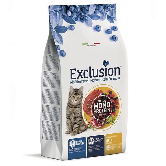 Сухий корм Exclusion Cat Adult Beef для дорослих котів і кішок 1.5 кг