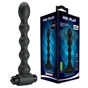 Анальний ланцюжок MR PLAY - Vibrating Anal Plug, BI-040105-MR Sex Aura