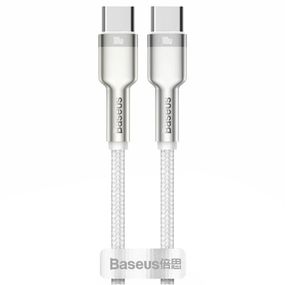Дата кабель Baseus Cafule Series Metal Type-C to Type-C 100W (2m) (CATJK-D) Белый