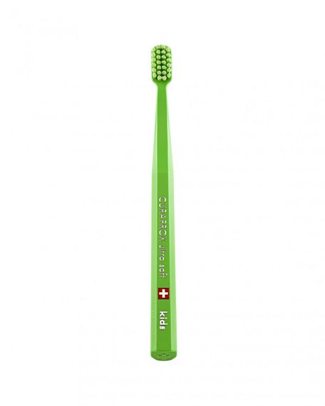 Дитяча зубна щітка Curaprox CS Kids щітка "Ultra Soft",d 0,09 мм (4-12 років), Зелена (G)