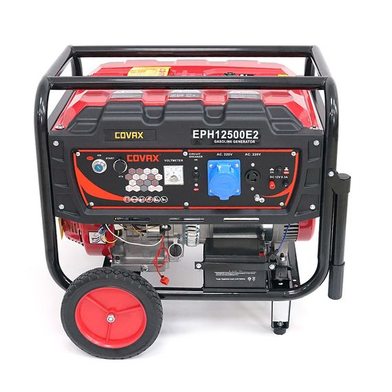 Генератор бензиновый COVAX EPH12500E2.8.0kW, однофазный 220V, 50Hz, DC12V, 18HP | Зображення 2