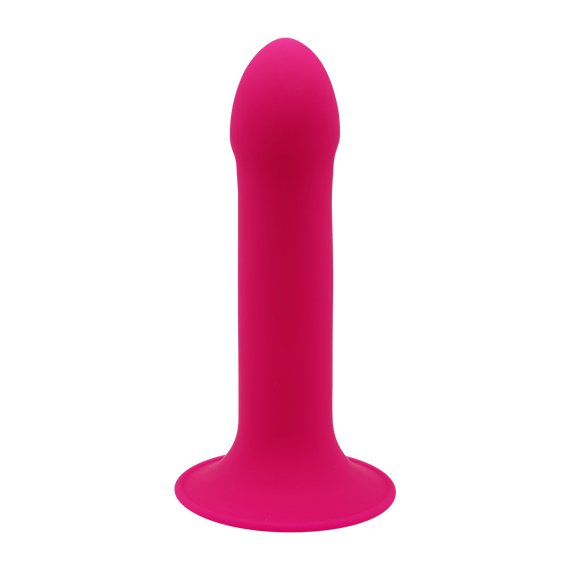 Дилдо з присоскою Adrien Lastic Hitsens 2 Pink, відмінно для страпона, макс. діам. 4см, довж. 16,7см Sex Aura