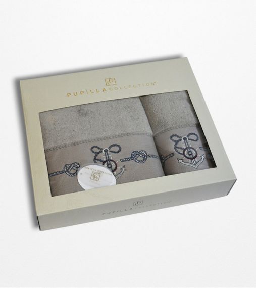 Подарунковий набір рушників Pupilla Pedro v1 Vizon | Зображення 2