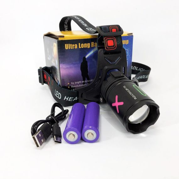 Ліхтар налобний NIGHT VISION FLUORESCENCE CT012-P-TG, Ліхтар акумуляторний для риболовлі, Головний ліхтарик | Зображення 4