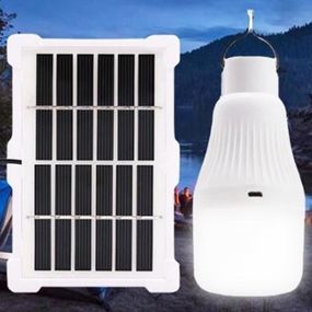 Кемпинговая LED лампа с солнечной панелью CCLAMP CL-022 аккумуляторный светильник подвесной с крючком