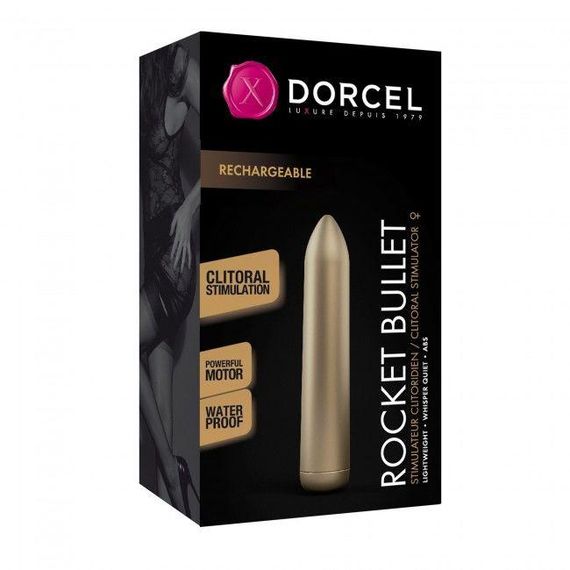 Перезаряжаемая вибропуля Dorcel Rocket Bullet Gold | Зображення 2
