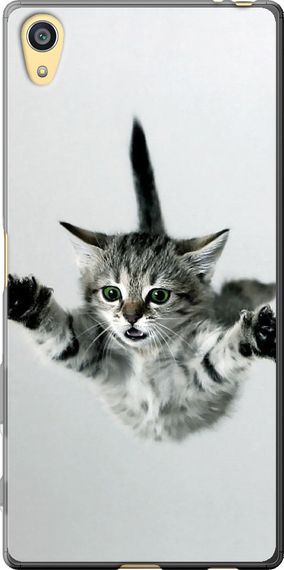 Чехол на Sony Xperia Z5 E6633 Летящий котёнок "2322u-274-17620"