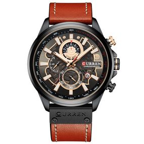 Годинник C1ur1ren 8380 Black-Brown