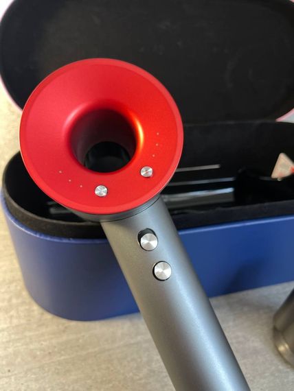 Фен Super Hair Dryer червоний з іонізацією та турборежимом з кесом на 1 насадку | Зображення 2