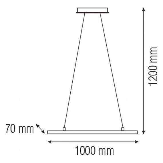 Люстра LED "CALIBUR-24" 24W 4000K (хром) | Зображення 1