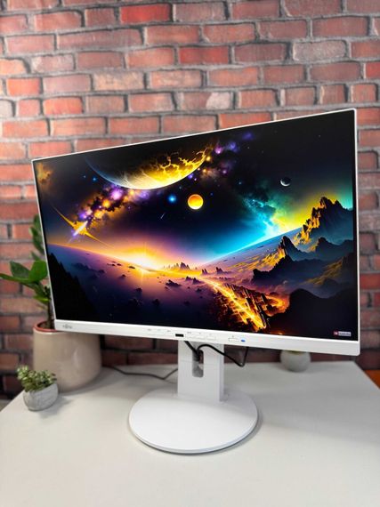 Монітор Fujitsu P24-9T / 24" (1920x1080) IPS / VGA, HDMI, DisplayPort, USB-Type-C, USB-Hub, Audio / Вбудовані колонки 2x 2W / VESA 100x100 б/в | Зображення 5