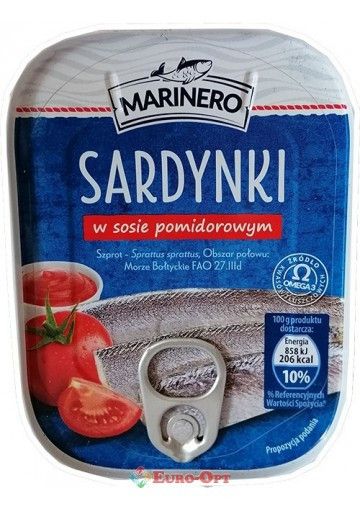 Сардина Marinero Sardynki томатном соусе, 106г ж/б