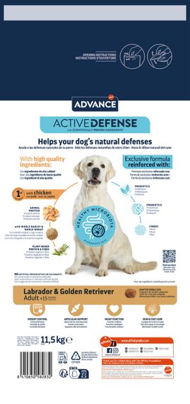 Сухий корм для собак породи ретрівер Advance Labrador Retriever, 11.5 кг | Зображення 1
