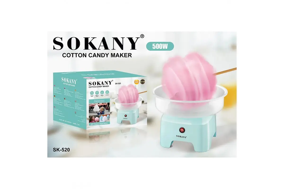 Апарат для виробництва цукрової вати Sokany 500W SK-520 рожевий | Зображення 5