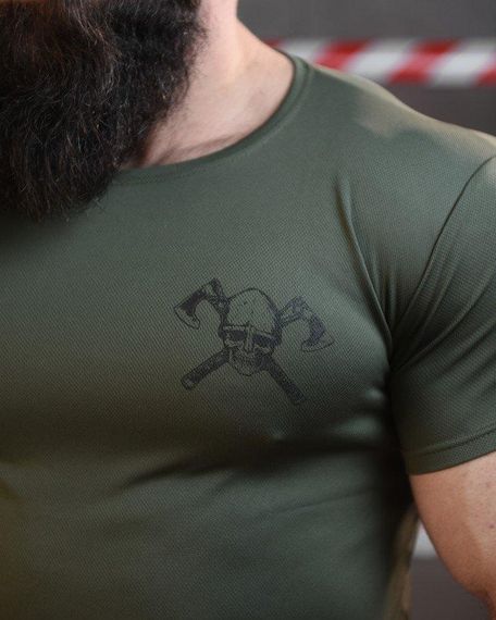 Тактична футболка потоотводящая SABUR ВІКІНГ ОЛИВА ВТ0975 | Зображення 3