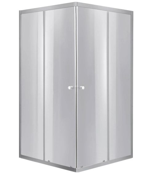 Душова кабіна Lidz Wawel SC90x90.SAT.LOW.DGR квадратна, скло темне тоноване 4 мм, без піддону LWASC9090SATLOWDGR2
