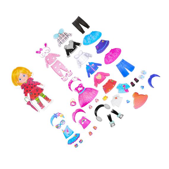 Настільна гра Магнітна одягалка "Trendy girl" Vladi Toys VT3702-23 укр | Зображення 3