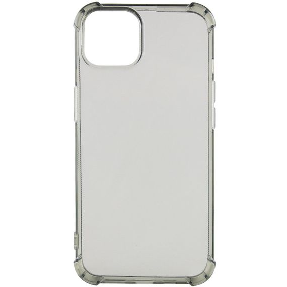 TPU чохол GETMAN Ease logo посилені кути для Apple iPhone 14 Plus (6.7") Сірий (прозорий)