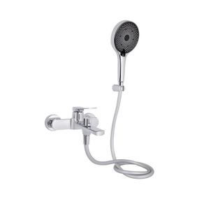 Смеситель для ванны Qtap Slavonice (c душевым гарнитуром) QTSLV259CRM48034 Chrome