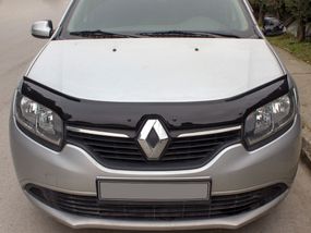 Дефлектор капоту (EuroCap) для Renault Sandero 2013-2024 рр