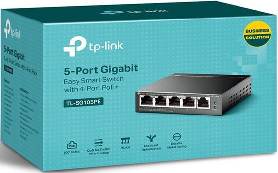 Коммутатор TP-LINK TL-SG105PE 5xGE/4xPoE+ 65W EasySmart (TL-SG105PE) | Зображення 6