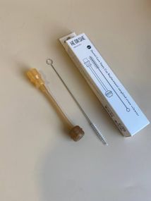 Змінна трубочка+щіточка на поїльник дитячий HEORSHE 6+міс