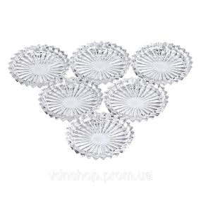 Набор из 6 блюд для подачи по 12 см стеклянные прозрачные круглые HP-YH-31