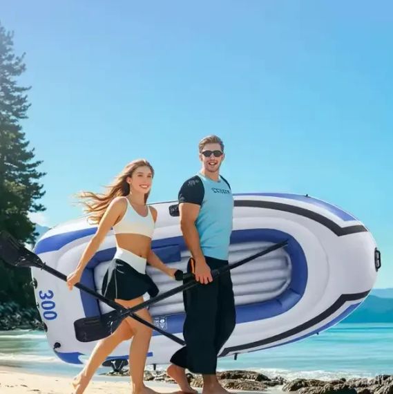 Надувная трехместная лодка JR-2300 225х133х41 см | Зображення 2