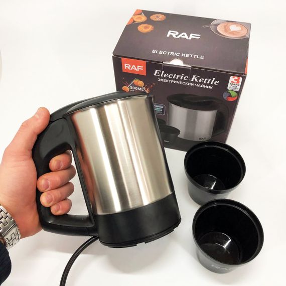 Мощный бытовой электрочайник RAF, Чайник дисковый, Надежный хороший электрический чайник QR-74 | Зображення 3