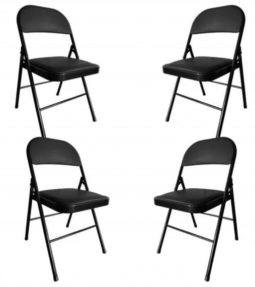 Стілець розкладний Bonro B-019 чорний (4 шт)