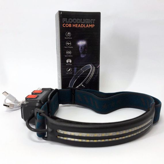 Мощный фонарик светодиодный на голову, Налобный фонарь для сантехника, Налобный фонарик с usb зарядкой PY-81 | Зображення 4