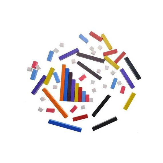 Деревянная развивающая игра "Палочки для счета" QB700-003, 56 штук | Зображення 2