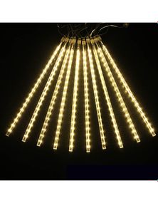 Светодиодная гирлянда Led "Тающие сосульки, Метеоритный дождь" на 240 диодов 3.6 м Белый теплый