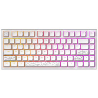Клавиатура Dark Project ALU81 Terra Nostra PBT RGB Mech G3MS Moonstone White (DPKB_NOSTRA_81_ANSI_WHITE_UA) | Зображення 5