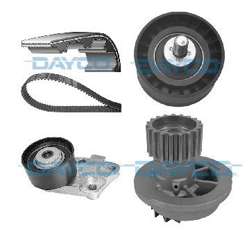 Ремень ГРМ компл. + помпа Chevrolet Cruze 1.6 i 09- / Lacetti 1.6/1.8 i 05-, Dayco, KTBWP5590,