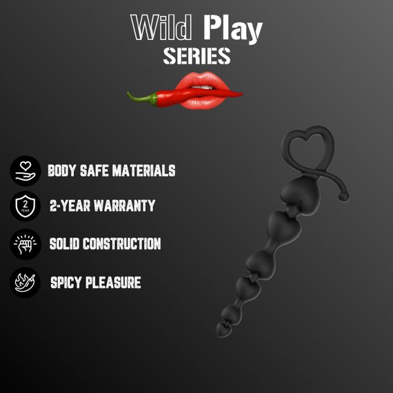 Анальний ланцюжок - Erospace Wild Play Anal Beads C2 sexstyle | Зображення 1