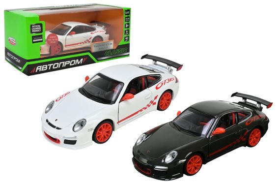 Машина металева  "АВТОПРОМ" 68342 1:32 Porsche 911  GT3 RS, батарейка, світло, звук, відкриваються двері, кор. 18*9*8см
