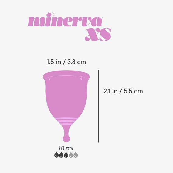 Менструальна чаша, Crushious Minerva рожева 5.5 х 3.8 см, розмір XS Sex Aura | Зображення 6