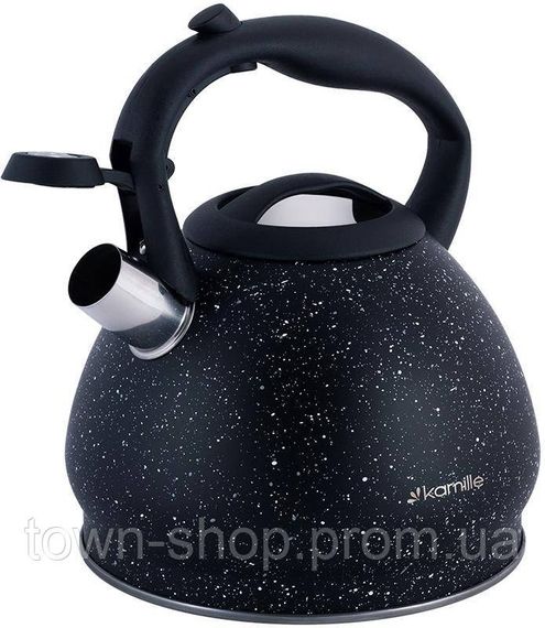 Чайник Kamille Whistling Kettle Marble 2.7л из нержавеющей стали со свистком KM-1086 | Зображення 1